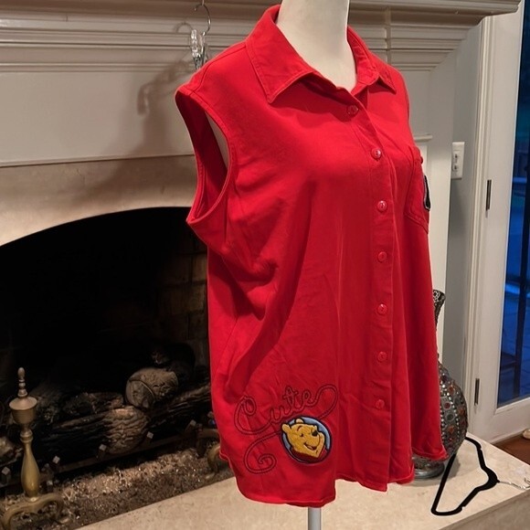 Disney Pooh Bear sleeveless top size 14 W / 16 W - Picture 4 of 8